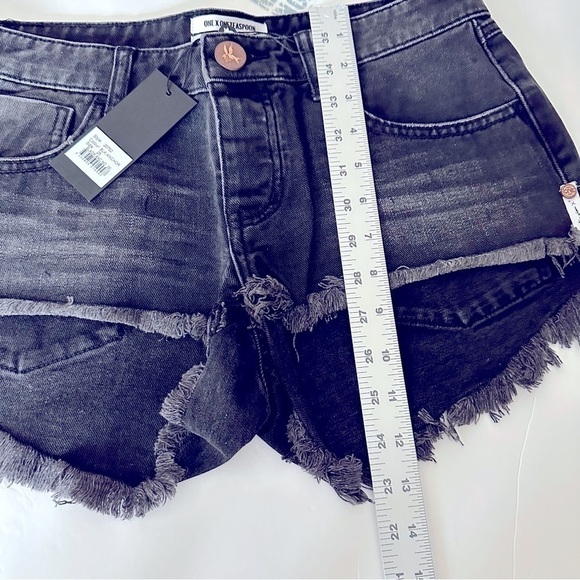 ONE Teaspoon Black Anchor Shorts Size 25 - Picture 10 of 12